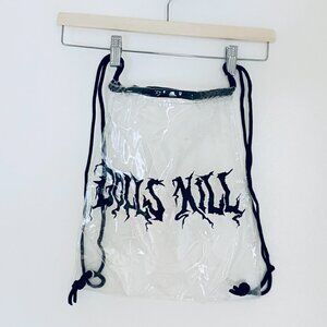 Dolls Kill Clear Drawstring Backpack